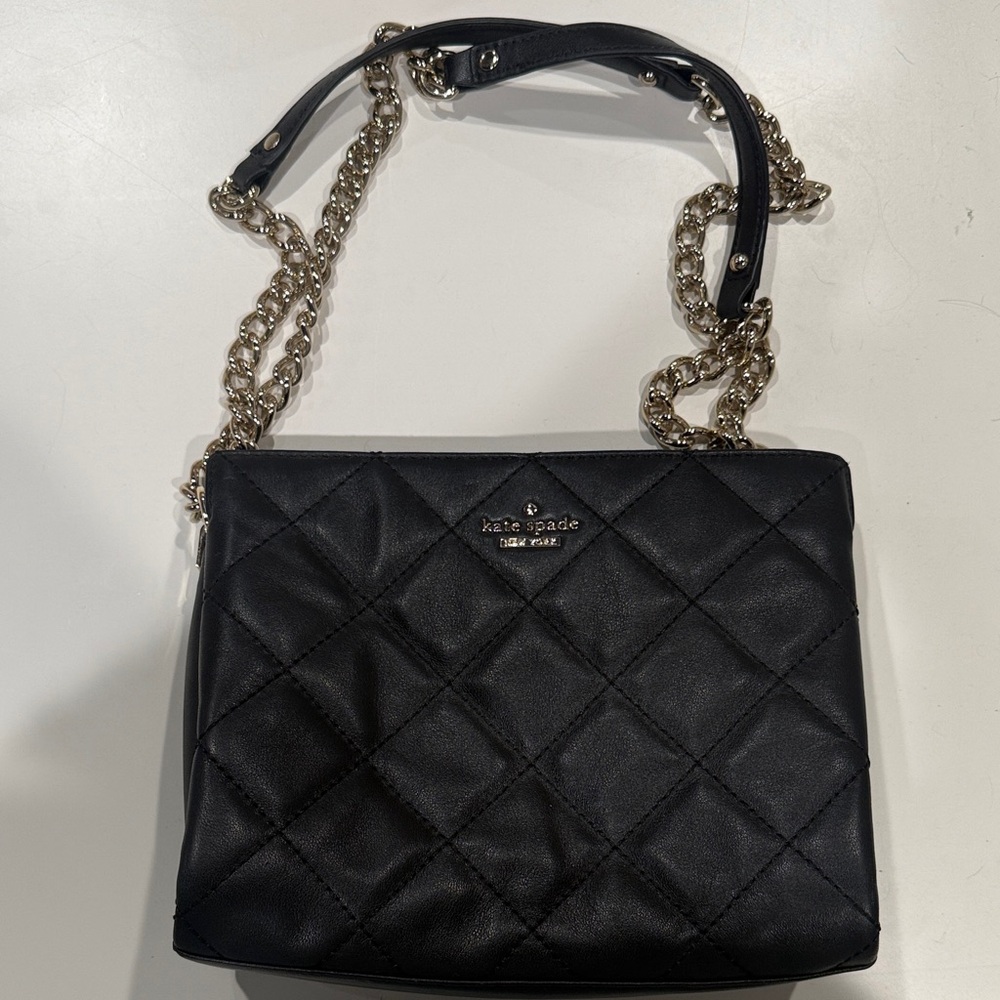 Kate Spade Emerson Quilted Black Shoulder Bag